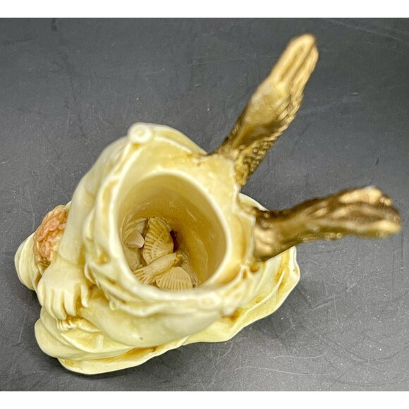 ADORABLE VINTAGE RESIN ELEPHANT TRINKET BOX - Picture 6 of 8